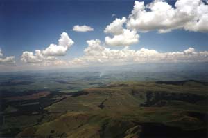 Blick Richtung Drakensberge